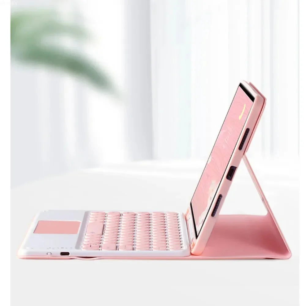 Funda con teclado Bluetooth para Redmi Pad, funda magnética de cuero desmontable con ratón y portalápices integrado, SE 11, 2023 
