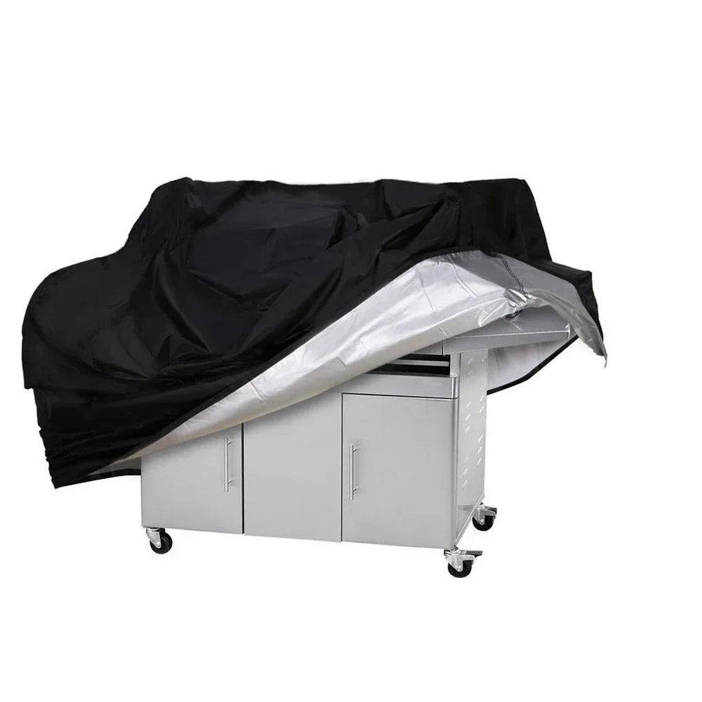 Capa impermeável anti-poeira para churrasco, Capa resistente para churrasqueira, Protetora de chuva, Redonda, Retângulo, Acessórios para churrasco ao ar livre