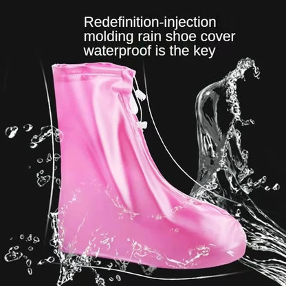 Waterproof Non-slip Rain Boot Cover Thick Shoe Protectors Rainy Boots PVC Adult Kids Waterproof Quality 