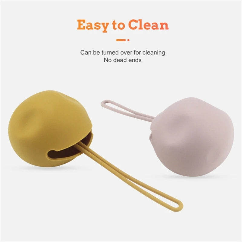 Estuche de silicona para chupete de bebé, diseño de oso, a prueba de polvo, organizador para bebés. 