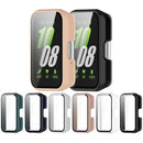 Capa + vidro para samsung galaxy fit 3, capa protetora de tela anti-arranhões para pc, acessórios para samsung galaxy fit3