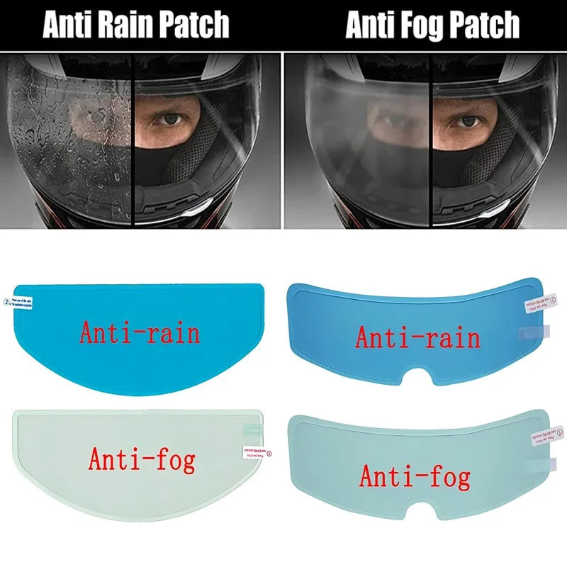 Motorcycle Helmet Transparent Rainproof/Anti-fog Helmet Lens Durable Nano Coating Sticker Safety Driving Motorbike Helmet Accessories 