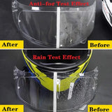 Motorcycle Helmet Transparent Rainproof/Anti-fog Helmet Lens Durable Nano Coating Sticker Safety Driving Motorbike Helmet Accessories 