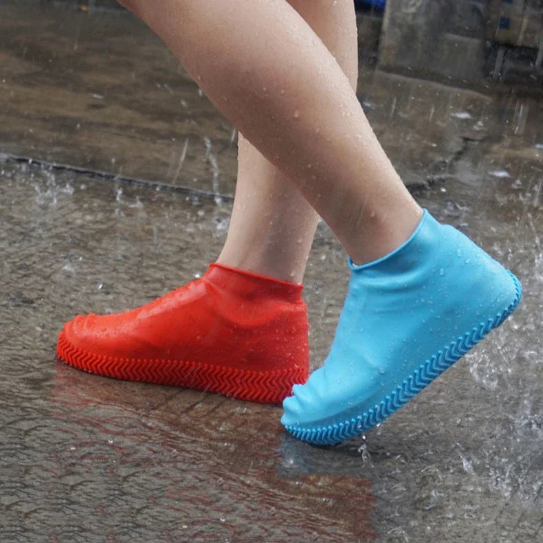 Waterproof Rain Boot Covers for Men and Women, Lightweight, Thickened, Wear-resistant, Rainy Days, Outdoor Shoe Cover 