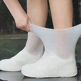 Waterproof Rain Boot Covers for Men and Women, Lightweight, Thickened, Wear-resistant, Rainy Days, Outdoor Shoe Cover 