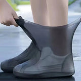 Waterproof Rain Boot Covers for Men and Women, Lightweight, Thickened, Wear-resistant, Rainy Days, Outdoor Shoe Cover 