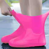 Waterproof Rain Boot Covers for Men and Women, Lightweight, Thickened, Wear-resistant, Rainy Days, Outdoor Shoe Cover 