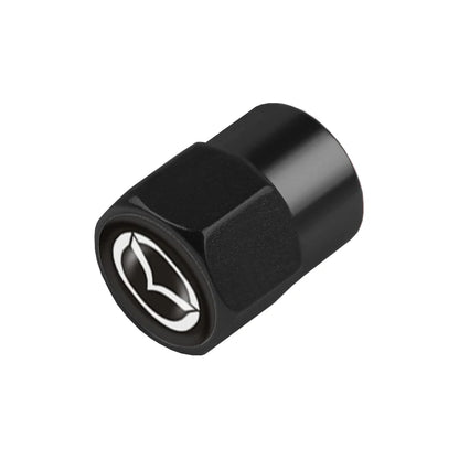 Tapas de válvula de neumático de coche con logotipo, accesorios de estilo para Mazda 2, 3, 6, 5, Axela, Atenza, CX-5, CX-3, 323, emblemas, 4 unidades 