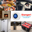 Detector de monóxido de carbono independiente, alarma con pantalla, funciona con pilas, certificación CE, para uso en el hogar, la cocina y la oficina. Nuevo. 