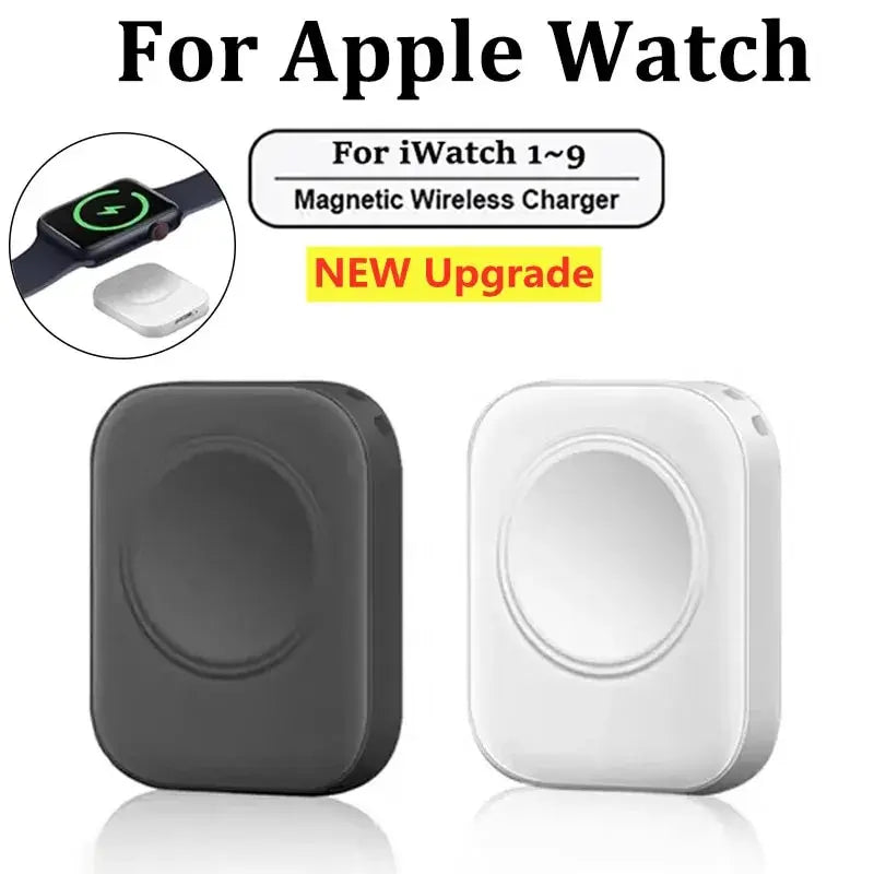 Carregador sem fio do relógio magnético rápido, doca de carregamento portátil 8Pin, Apple Watch Series, iWatch 9, 8, 7, 6, 5, SE Ultra, Tipo C