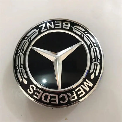 Carro Roda Center Caps, Hub Caps, Jantes Tampa, Mercedes Benz, AMG, A, B, C, S, Classe, E, GLA, CLA, GLB, GLK, GLS, acessórios, 75mm, 4 PCes