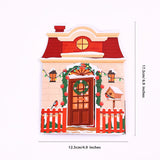 Cartões De Árvore De Natal, Cartão 3D Com Envelope, Fontes De Férias, 3 Cartões Pop Up Dimensionais, Festa De Natal Do Gato