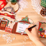 Cartões De Árvore De Natal, Cartão 3D Com Envelope, Fontes De Férias, 3 Cartões Pop Up Dimensionais, Festa De Natal Do Gato