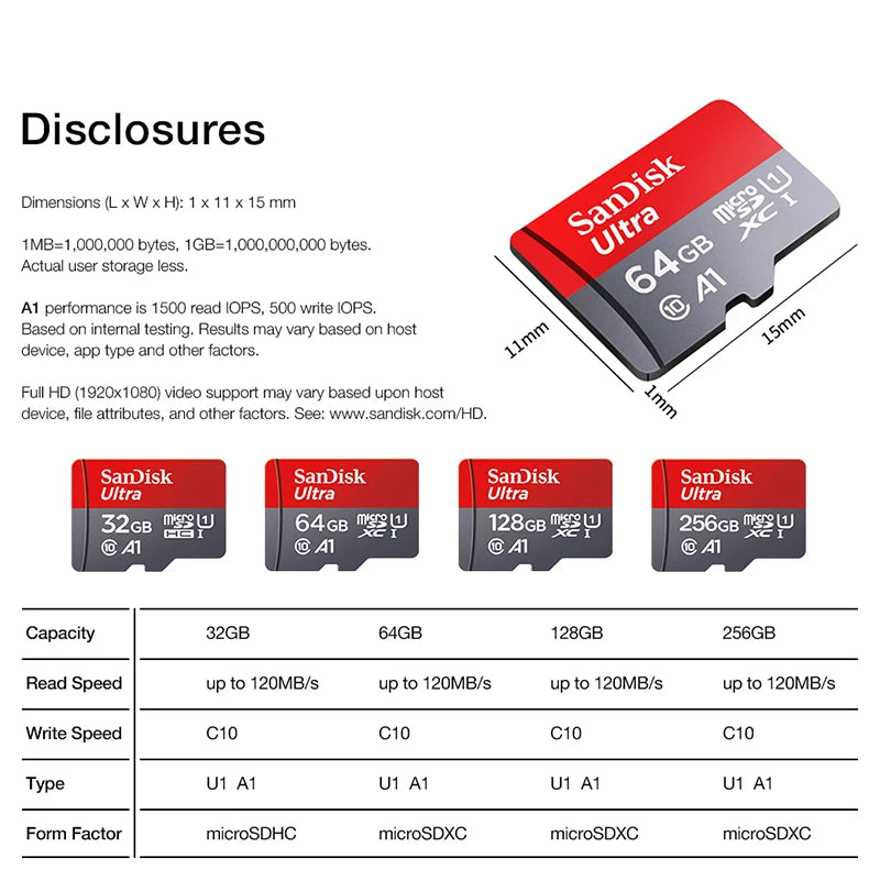 Tarjeta de memoria Micro SD para teléfono, Clase 10, Ultra Clase 10, 128 GB, 32 GB, 64 GB, 256 GB, 512 GB 