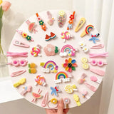 Pinzas para el pelo de oso de dibujos animados para bebés, horquillas de princesa, accesorios para el pelo, lindas, 14 piezas 