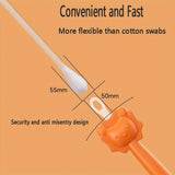 Cartoon Lion Baby Nose Cleaning Rod, Baby Ear Cleaning Tool, Nose Spoon, Earpick Nasal Cleaning, 2pcs 