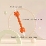 Cartoon Lion Baby Nose Cleaning Rod, Baby Ear Cleaning Tool, Nose Spoon, Earpick Nasal Cleaning, 2pcs 
