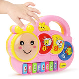 Cartoon Piano Keyboard Game for Kids Electronic Toy Multifunctional Animal Sound Flashing Light Baby Instrument Educational Toys Gift 