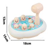 Cartoon Whac-A-Mole Montessori Baby Toy, Toddler Educational Birthday Gift, Animal Theme, Knocking Game for Boy, Parent Child Board Game 
