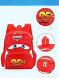 Cartoon carro saco de viagem para crianças, jardim de infância, mochila para meninos 3D saco impermeável, 2-5 anos de idade, quente