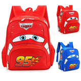 Cartoon carro saco de viagem para crianças, jardim de infância, mochila para meninos 3D saco impermeável, 2-5 anos de idade, quente