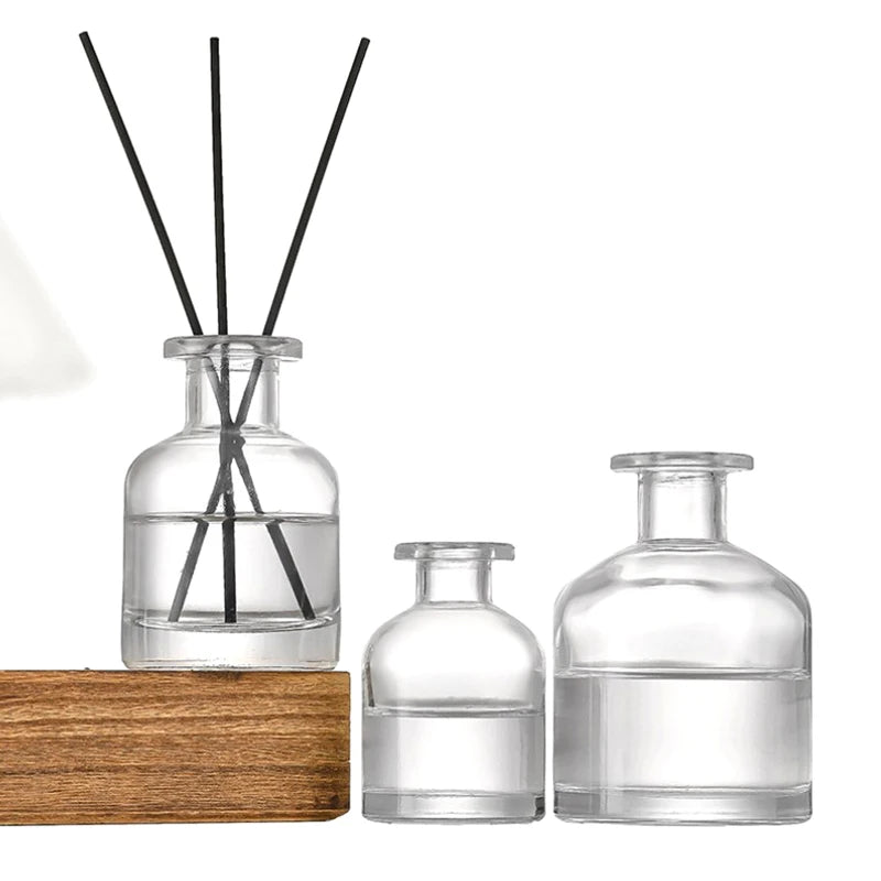Home Fragrance Diffuser Bottle, Glass Container, Reed Diffuser, Essential Oil Bottle, Oil Diffusers Sticks, Party Gifts, 50ml, 1Pc 