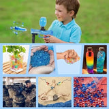 Casa e jardim cristal solo água grânulo crescente bolas mágicas para gel blaster arma pérolas cristal hidrogel orbiz azul decoração de casamento