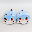 Cartoon Couple Home Slippers New Century Evangelical Soldier Plush Slippers Rei Ayanami Animation Autumn Winter Cotton Slipper 