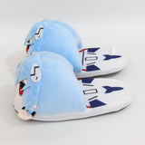 Zapatillas de casa de pareja de dibujos animados, zapatillas de felpa de soldado evangélico del nuevo siglo, zapatillas de algodón de otoño e invierno de animación de Rei Ayanami 