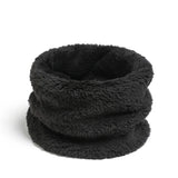 Cashmere quente cor anel cachecol de inverno sólido pelúcia grosso esportes ao ar livre das mulheres dos homens crianças lenço máscara facial completa silenciador