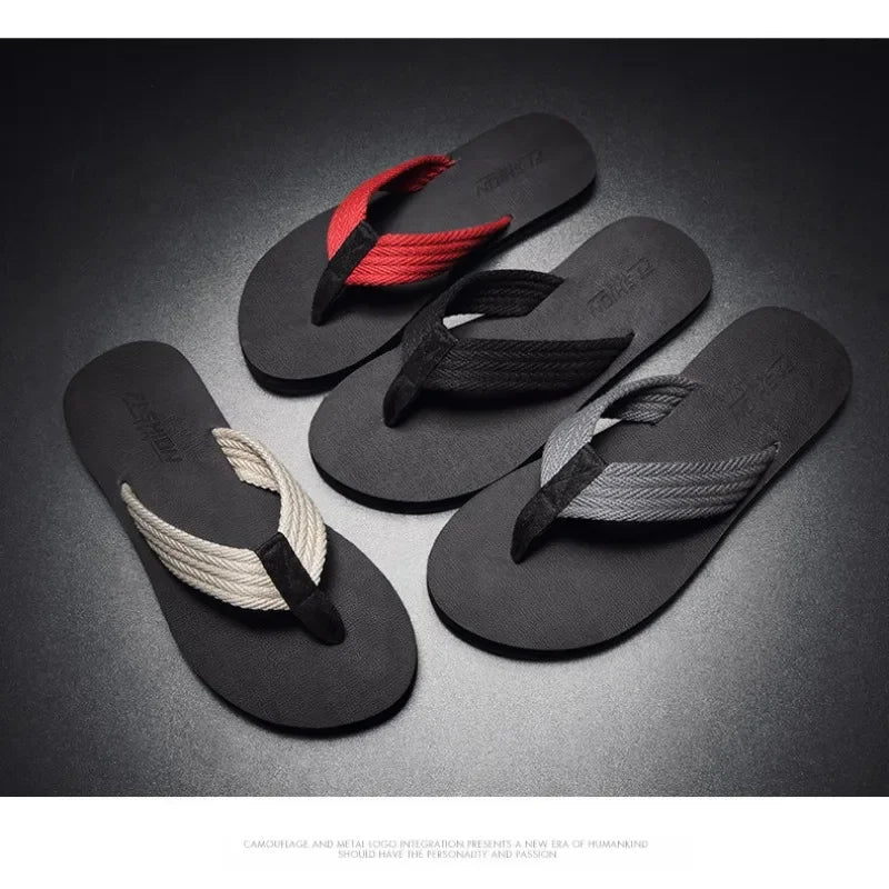 2024 Summer New Fashion Non-slip Casual Slippers Personalized Sandals Beach Shoes Creative Korean Style 