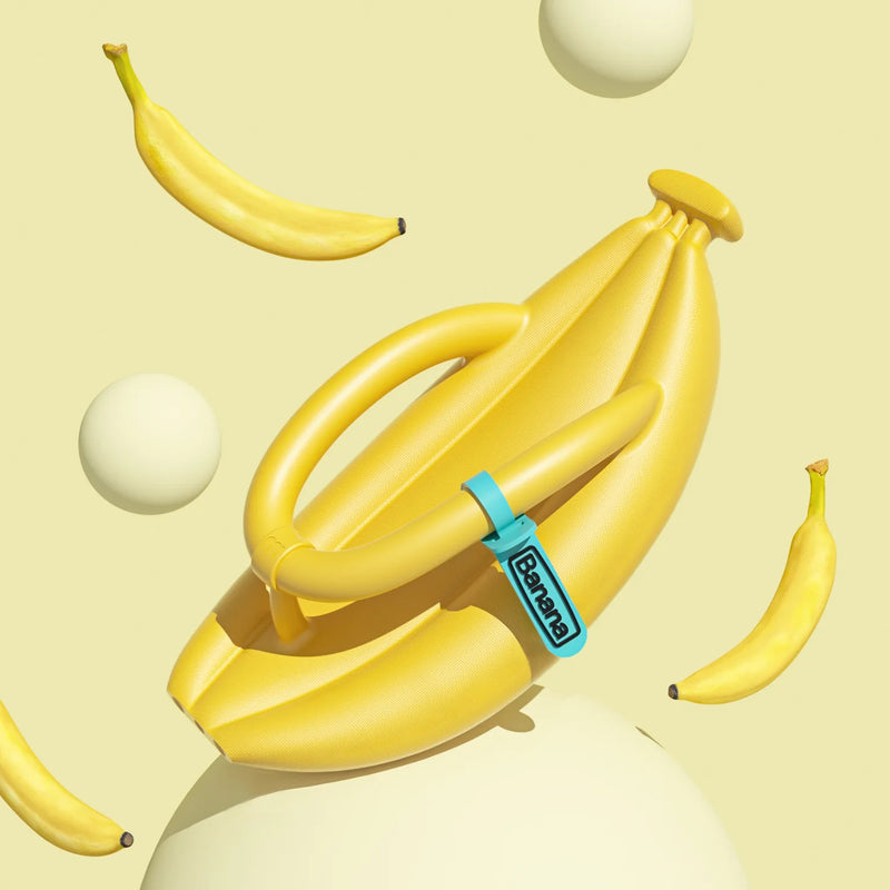 Pantuflas de suela gruesa para hombre y mujer, pantuflas novedosas, sandalias antideslizantes, zapatos de baño para pareja, diseño de plátano, verano 