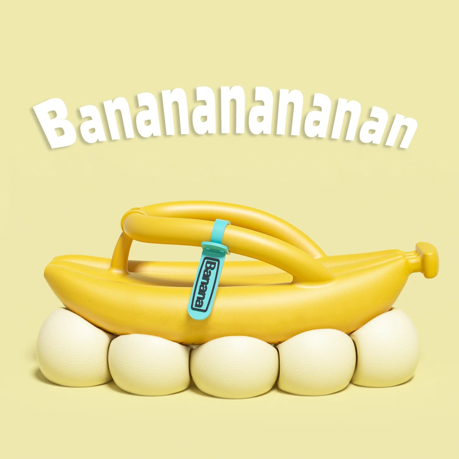 Thick Sole Slippers for Men and Women, Novelty Slippers, Non-slip Sandals, Bathroom Couple Shoes, Banana Design, Summer 