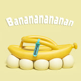 Thick Sole Slippers for Men and Women, Novelty Slippers, Non-slip Sandals, Bathroom Couple Shoes, Banana Design, Summer 