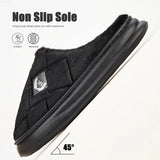 Chinelos de casa masculinos peludos xadrez aconchegante eva memória espuma leve sapatos casuais inverno quente pelúcia antiderrapante chinelos tamanho grande