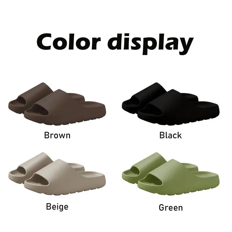 Sandalias de suela gruesa con diseño de nube de coco, chanclas de playa de fondo suave a la moda de verano para hombre y mujer, sandalias de EVA 