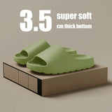 Sandalias de suela gruesa con diseño de nube de coco, chanclas de playa de fondo suave a la moda de verano para hombre y mujer, sandalias de EVA 