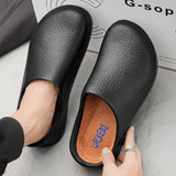 Waterproof Clog Slippers for Men and Women Couples Chef Shoes Comfortable Sandal Pet Workers Outdoor Fishing 