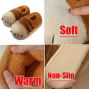 Funny Tiger Paw Plush Slippers for Women Fluffy Fur Flat Non-slip Fuzzy Kawaii Animals Warm Winter Cute Slippers 