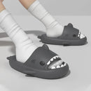 Sandalias de tiburón para hombre y mujer, antideslizantes de EVA, chanclas gruesas, impermeables, para parejas, para interiores y exteriores, para niños, verano 