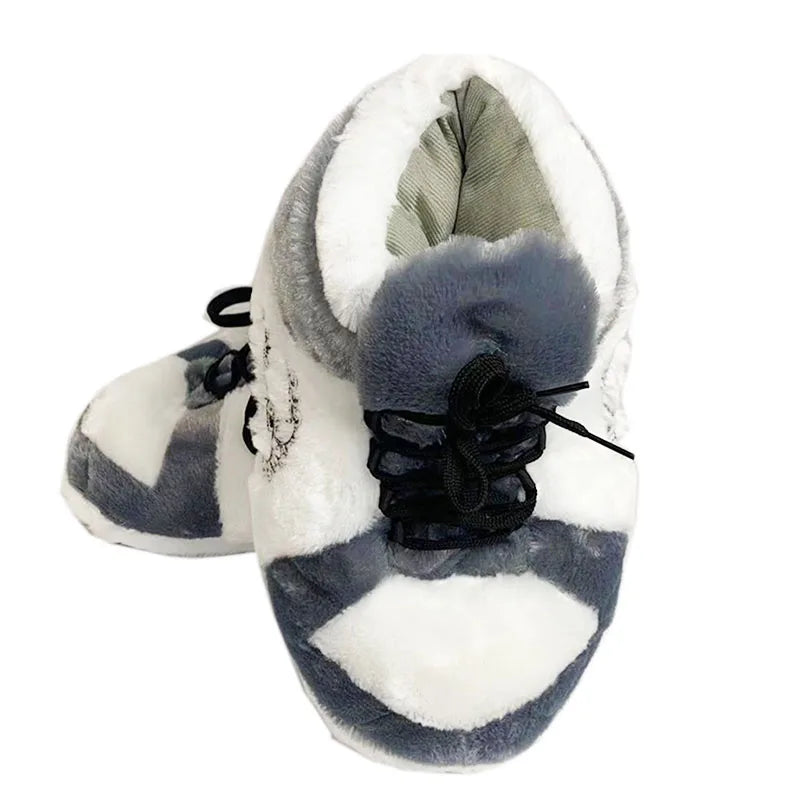 Warm Home Slippers for Men and Women, One Size Fits Most Sneakers, Indoor Cotton Shoes, Bedroom Floor Sliders, Unisex, Female, Winter 
