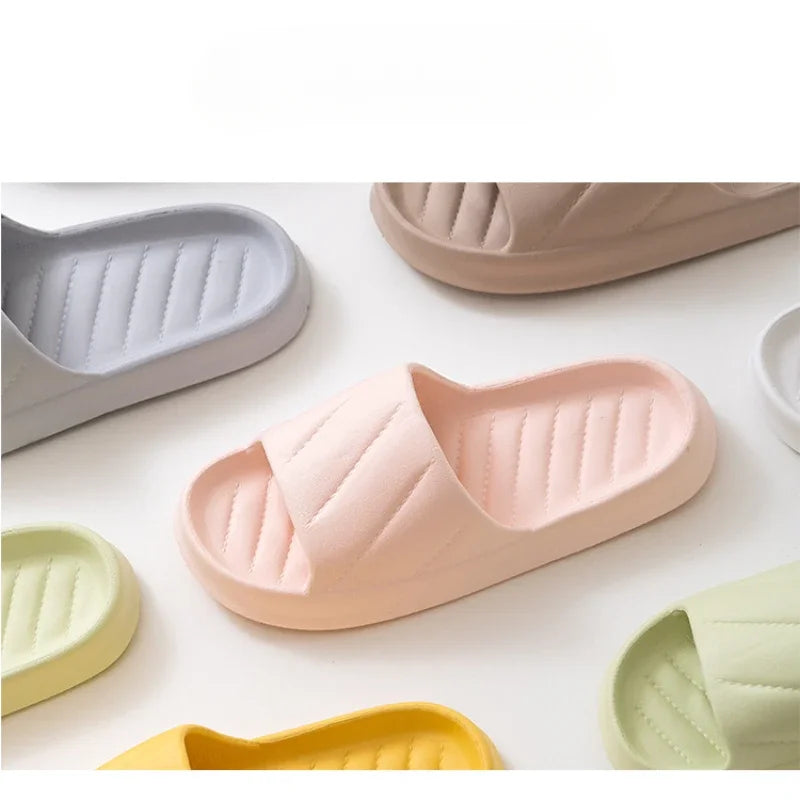 Home Indoor Slippers for Women, Bath Sandals, Pair Style, Summer Sandals, Hotel Bathroom, Leisure 