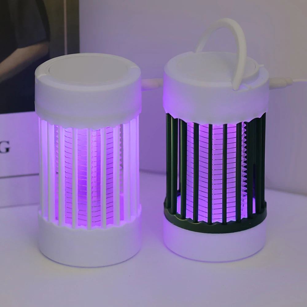 Electric Shock Mosquito Killer Lamp, UV Light, USB Anti Mosquito Trap for Bedroom, Outdoor Camping Use, Kills Moths, Wasps 
