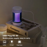 Electric Shock Mosquito Killer Lamp, UV Light, USB Anti Mosquito Trap for Bedroom, Outdoor Camping Use, Kills Moths, Wasps 