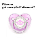 Chupete morado metalizado con tapa, chupete de silicona sin BPA, nombre con inicial, chupete mordedor, regalo para baby shower 