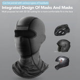 Cycling Ice Silk Full Face Mask, Motorcycle Head Cover, UV Protection Balaclava, Quick Dry Outdoor Face Mask, New, L 