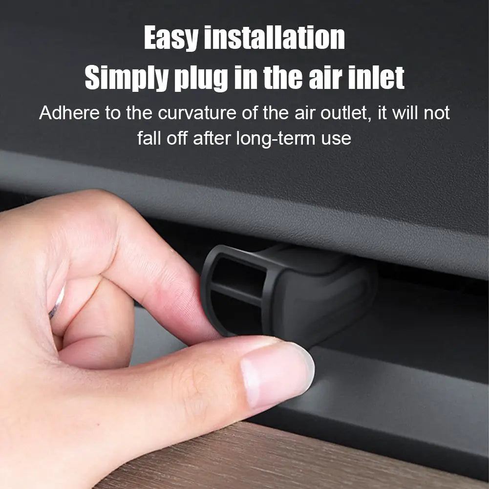 Clip de salida de aire para aromaterapia para Tesla All Model3/Y, adaptador de ambientador de plástico negro, accesorio decorativo para aromaterapia. 
