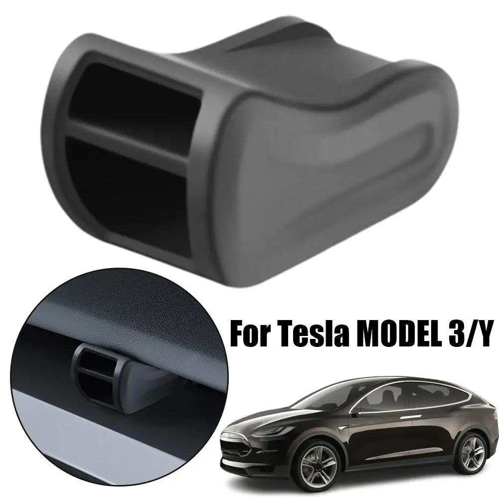 Clip de salida de aire para aromaterapia para Tesla All Model3/Y, adaptador de ambientador de plástico negro, accesorio decorativo para aromaterapia. 