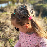 Bandas elásticas desechables de colores para el cabello para niños, diademas, coleteros, accesorios para el cabello (500 unidades, 1000 unidades) 