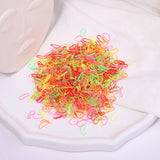 Bandas elásticas desechables de colores para el cabello para niños, diademas, coleteros, accesorios para el cabello (500 unidades, 1000 unidades) 